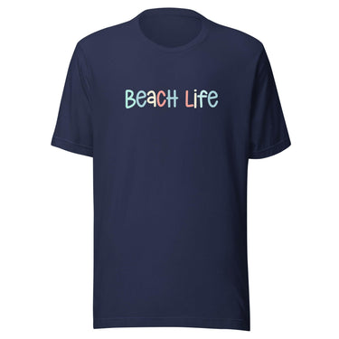 Beach Life Unisex Tee New England Trading Co Navy